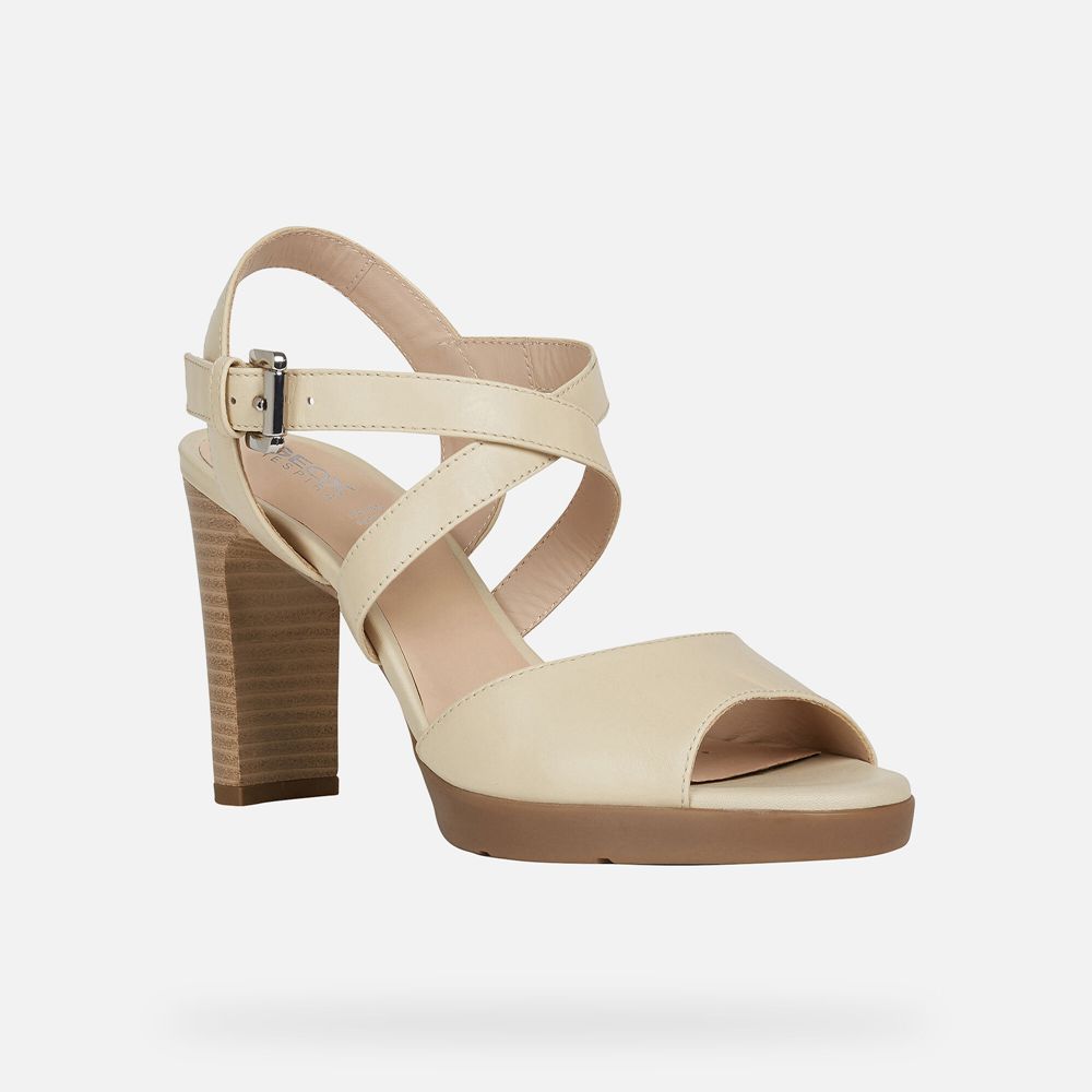 Geox Sandals Beige Annya - Geox Womens Shoes - XHGWFE271